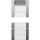 Gira 2145600 Wippenset 5-fach Plus (2+3) Beschriftungsfeld System 55 Klar/Edelstahl