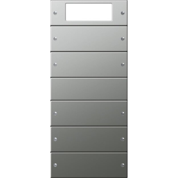 Gira 2145601 Wippenset 5-fach Plus (2+3) System 55 Edelstahl