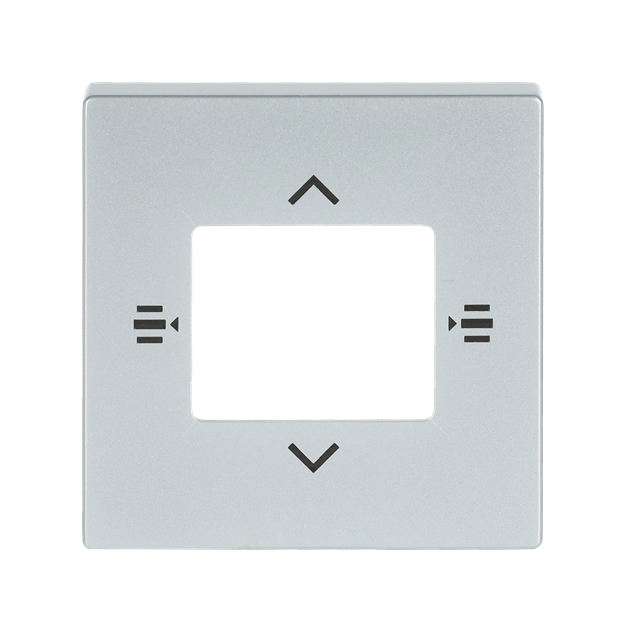 Busch-Jaeger 6108/61-83 Zentralscheibe für Bedienelement 6-fach Alusilber 2CKA006115A0466