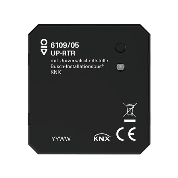 Busch-Jaeger 6109/05 Raumtemperaturregler mit Universaleingang, 5-fach, UP Heiz-/Kühlbetrieb 2CKA006181A0012