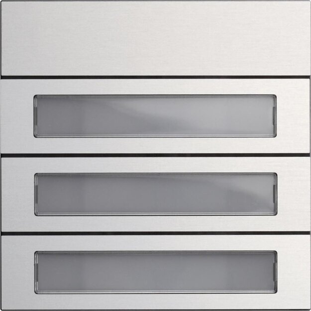Gira 5533926 Ruftastenmodul 3-fach System 106 Aluminium