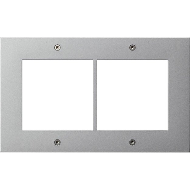 Gira 850265 Designrahmen 2-fach Türstation AP Gira TX_44 Farbe Alu