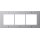 Gira 850365 Designrahmen 3-fach Türstation AP Gira TX_44 Farbe Alu