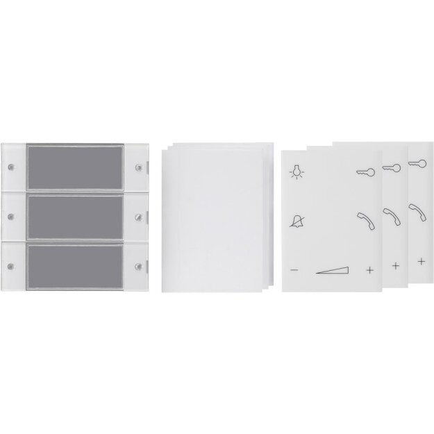 Gira 850400 Wippenset 3-fach Wohnungsstation System 55 Klar