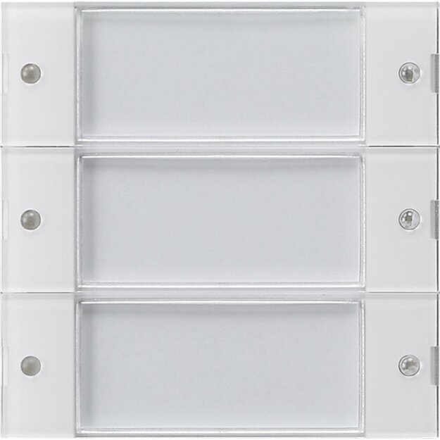 Gira 850800 Aufsatz Ruftaster 3-fach Wohnungsstation System 55 Klar