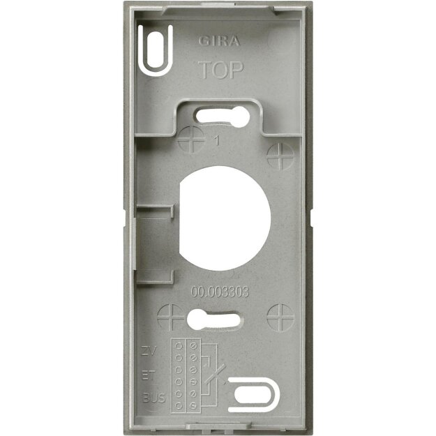 Gira 851020 Montageplatte Wohnungsstation Video AP Gira E22 Edelstahl