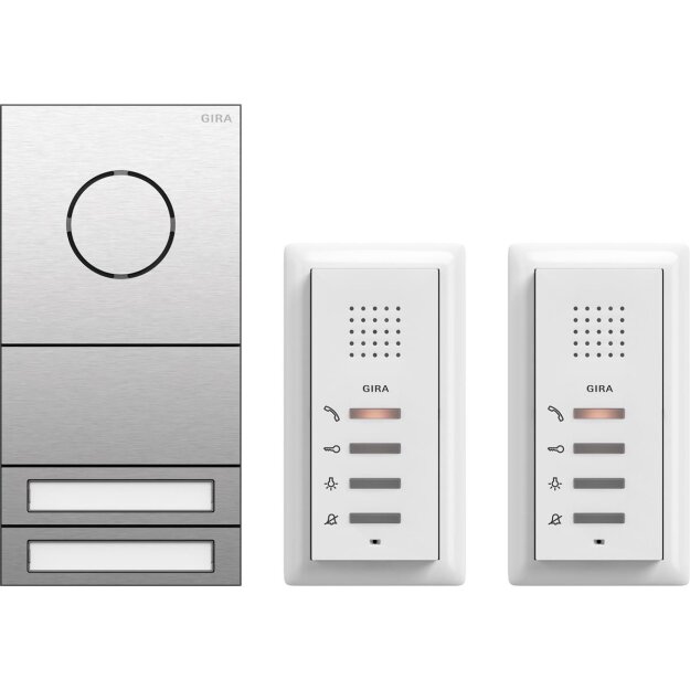 Gira 2407000 ZFH-Paket Audio System 106 Edelstahl