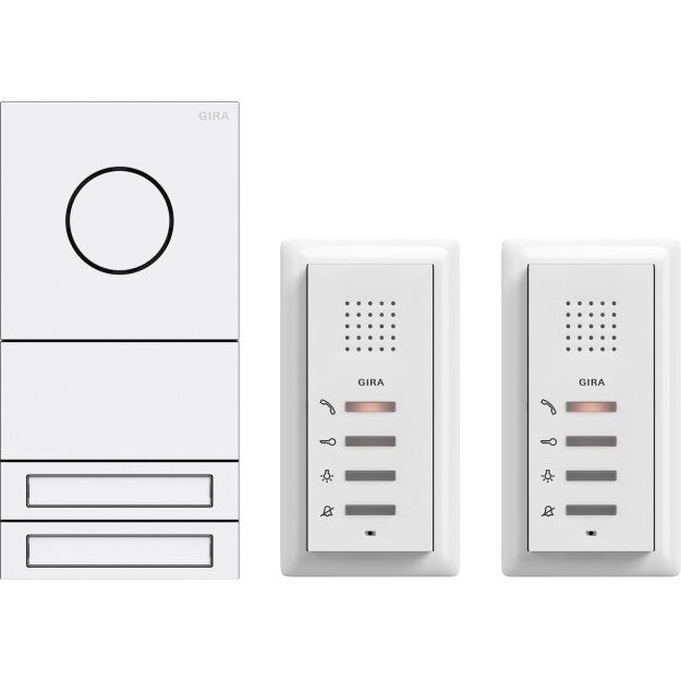 Gira 2407902 ZFH-Paket Audio System 106 Verkehrsweiß(lackiert)