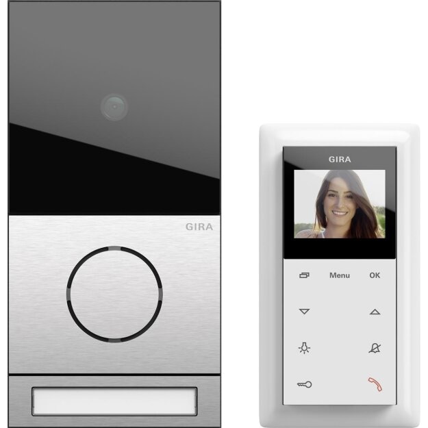 Gira 2416000 EFH-Paket Video System 106 Edelstahl