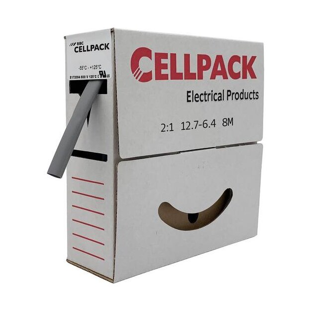 Cellpack Schrumpfschlauch-Abrollbox SRS1 SB/3-1/grau/15m (1er)