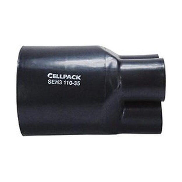 Cellpack Schrumpf-Aufteilkappe SEH3 55-23 sw (1er)