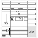 Hager ZB34SET25LS KS 2ZP RES SG VF 5-reihig APZeHZ...