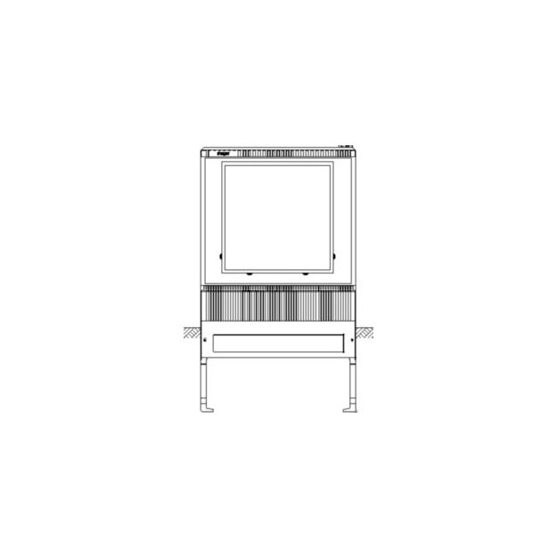 Hager ZAW102MY8 Wandlermessschrank Gr. 2/1005mm