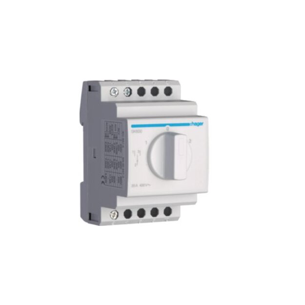Hager SK600 Umschalter mit Nullstellung 20A 400V