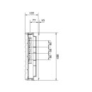 Hager UE31E1B Baustein universN 450x250mm für NH1