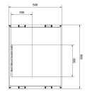 Hager UE42B8N Baustein universN 600x500mm für NH00