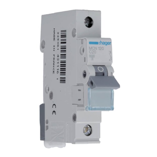 Hager MCN120 LS-Schalter 1-polig 6kA C-20A 1M