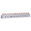 Hager KDN450D Phasenschiene Gabel 12M 3-polig +N IN 1-polig +N OUT