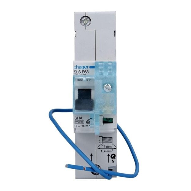 Hager HTN163E SLS-Schalter 1-polig E-63A Hutschiene