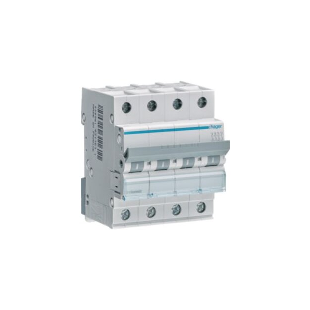Hager MCN406 LS-Schalter 4-polig 6kA C-6A 4M