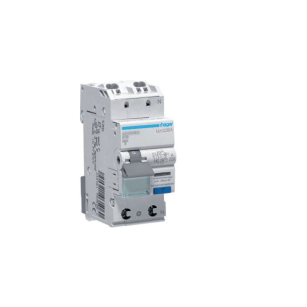 Hager ADS956D FI-LS 1-polig +N 6kA C-6A 30mA Typ A QC