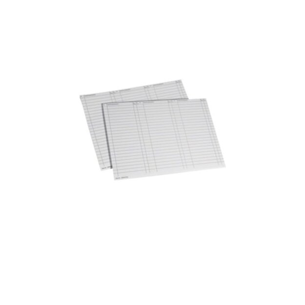 Hager ZZ90A Beschriftungsbögen Stromkreistabelle 10 Stück