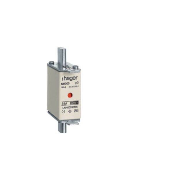 Hager LNH00035M6 NH-Sicherung NH000 gG 690V 35A K-Melder