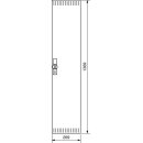 Hager FZ031NV1 Tür rechts für Schrank H:1400xB:300mm