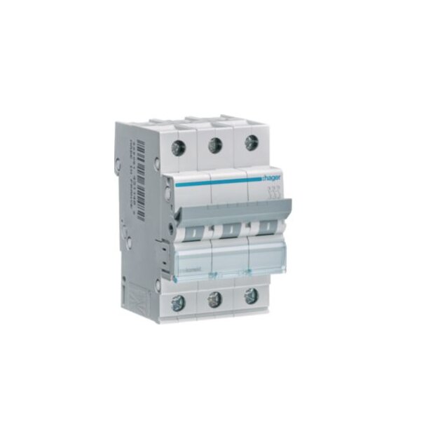 Hager MCN302 LS-Schalter 3-polig 6kA C-2A 3M