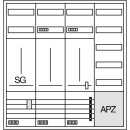 Hager ZB341X29 KS 2ZP SG VF 5-reihig APZ universZ...