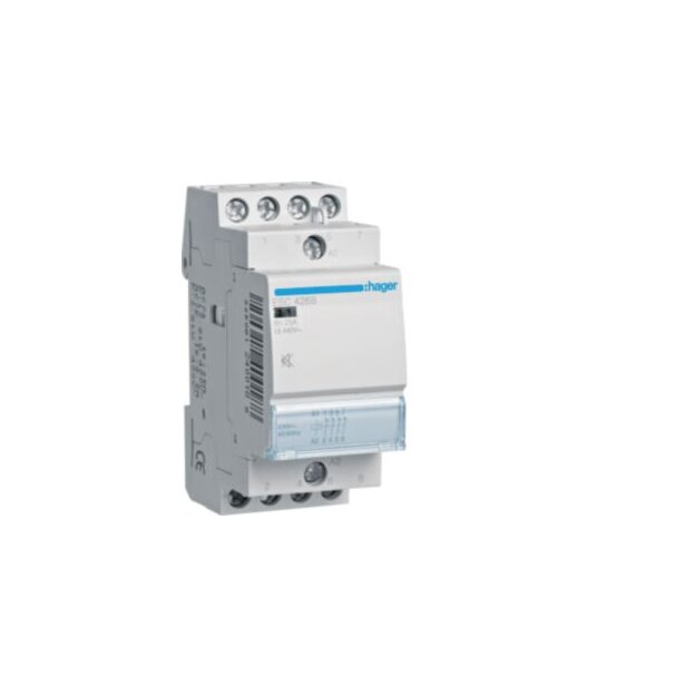 Hager ESC426S InstallationsSchütz brummfrei 25A 4Ö 230V