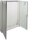 Hager ZB54W Zählerschrank IP54 SKII 1400x1050x205