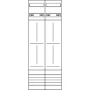 Hager ZK53Q7N KF universZ 4ZP 3P H1350mm 2-feldig