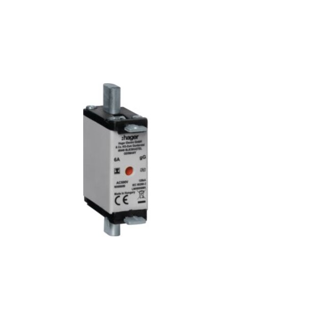 Hager LNH0006MK NH-Sicherung NH000 gG 500V 6A Iso-Grifflasche