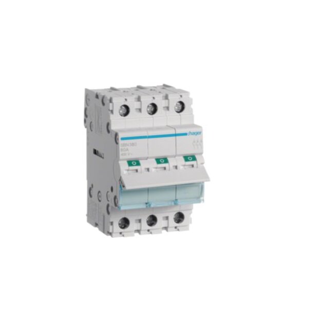 Hager SBN380 Ausschalter 80A 3S 400V AC 3-polig LE