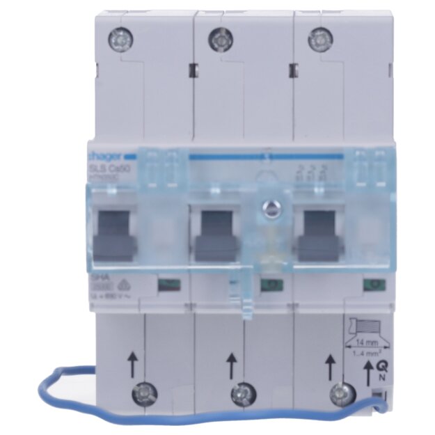Hager HTN350C SLS-Schalter 3-polig Cs-50A Hutschiene