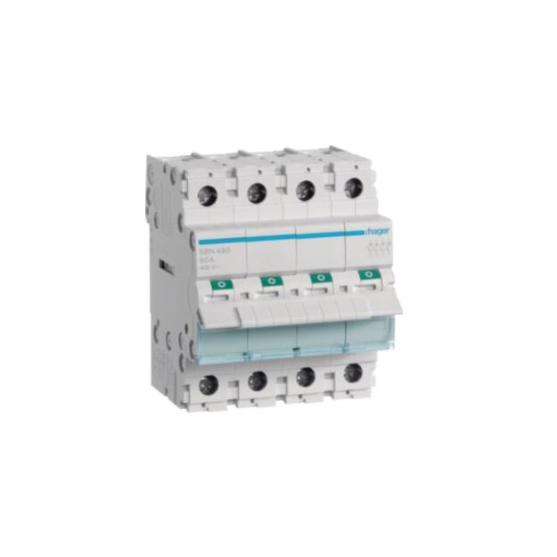 Hager SBN480 Ausschalter 80A 4S 400V AC 4-polig LE