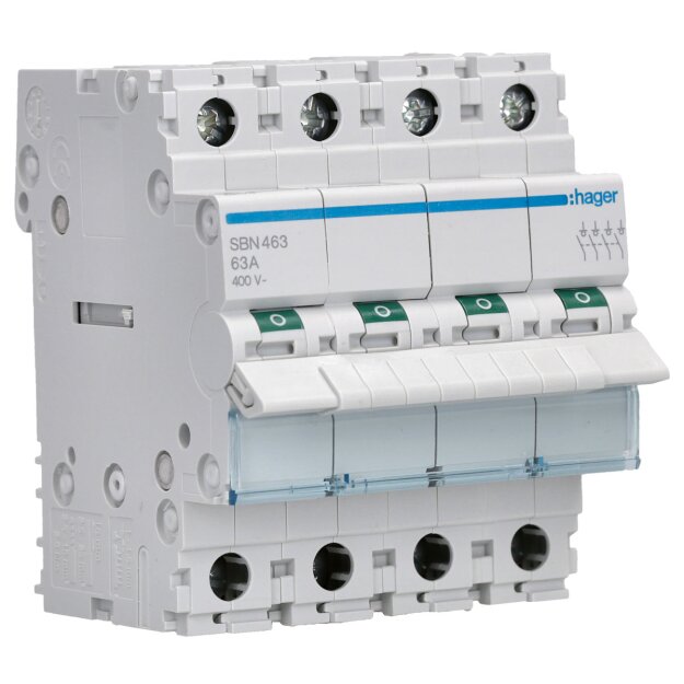 Hager SBN463 Ausschalter 63A 4S 400V AC 4-polig LE