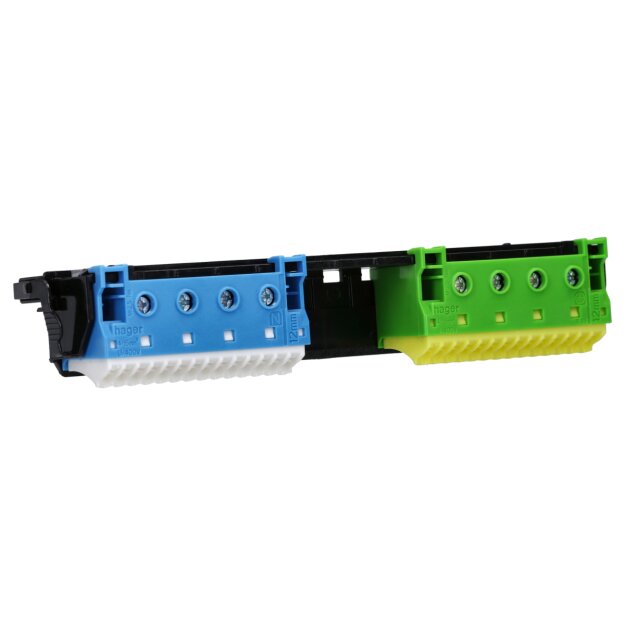 Hager FZ382 Träger mit 2x18 PE/N-Klemmen QuickConnect