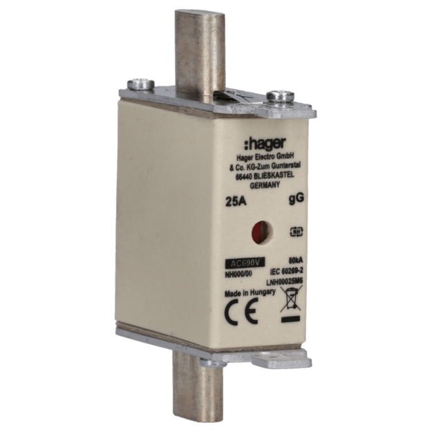Hager LNH00025M6 NH-Sicherung NH000 gG 690V 25A K-Melder