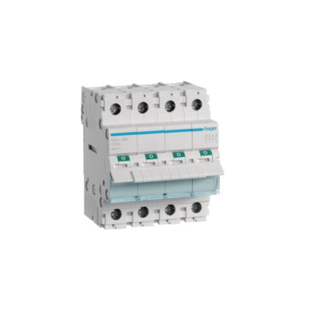 Hager SBN490 Ausschalter 100A 4S 400V AC 4-polig LE