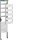 Hager UM81M4 EBS 250x1200 für Feldvert AP Media 4-reihig /4MP