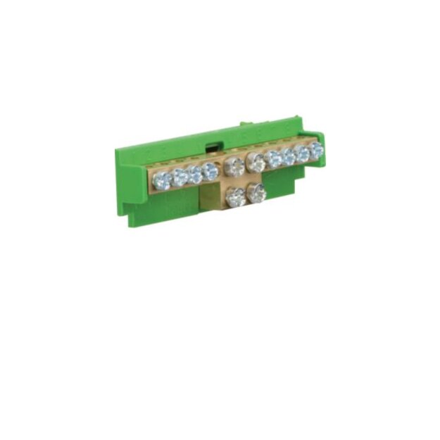 Hager KM10E Messingklemme NZ-Zählertafel PE 10 Klemmstellen