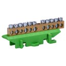 Hager KM11E Messingklemme NZ-Zählertafel PE 11 Klemmstellen