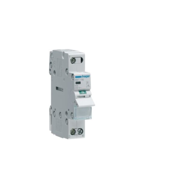 Hager SBT116 Ausschalter 16A 1S 230V AC Leuchtmelder 1-polig LE