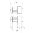 Hager UD01F1 Baustein universN 2x 75x250mm leer