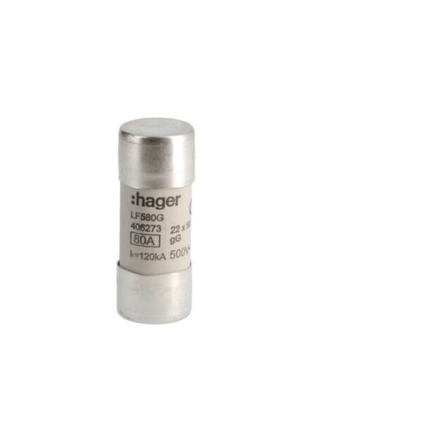 Hager LF580G Sicherung 22x58mm gG 80A