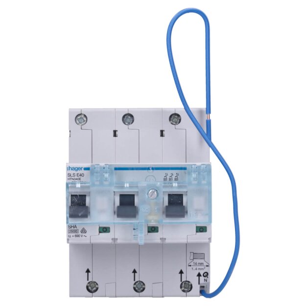 Hager HTN340E SLS-Schalter 3-polig E-40A Hutschiene