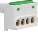 Hager GZ04E PE-Klemme 1x4 Klemmstellen IP2X Grün Gelb