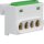 Hager GZ04E PE-Klemme 1x4 Klemmstellen IP2X Grün Gelb